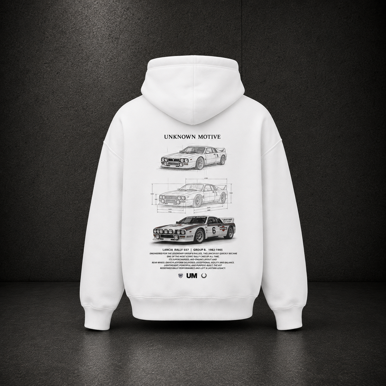 Lancia Hoodie - White